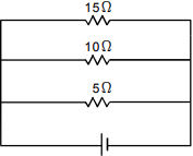 Circuit diagram that is a closed rectangular loop with a single cell power source at the bottom center of the loop